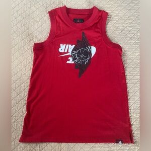 Nike Jordan Jumpman Classics Size Medium Red Mesh Jersey Sleeveless Top